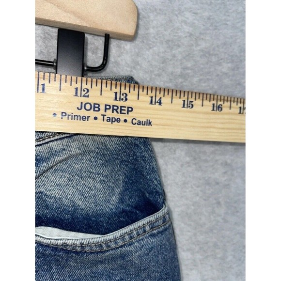 Free People Straight Leg Jeans with Patterned Accents - Picture 5 of 9